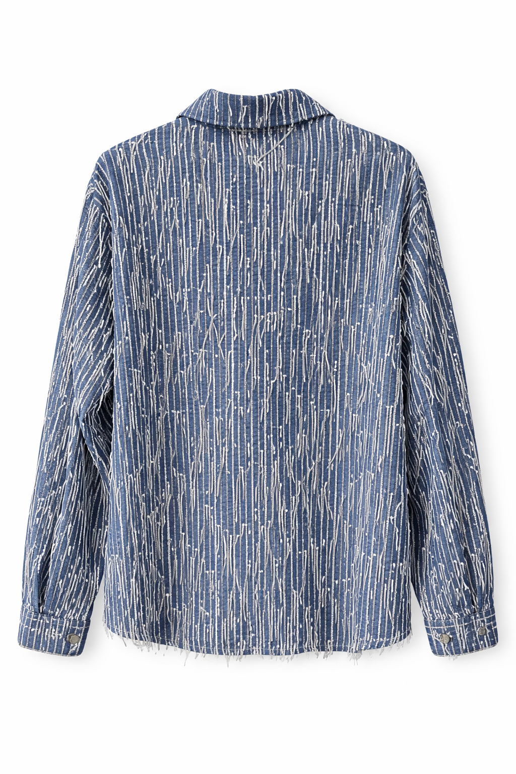 Chaqueta Denim Azul con Bordado y stras de lentejuelas