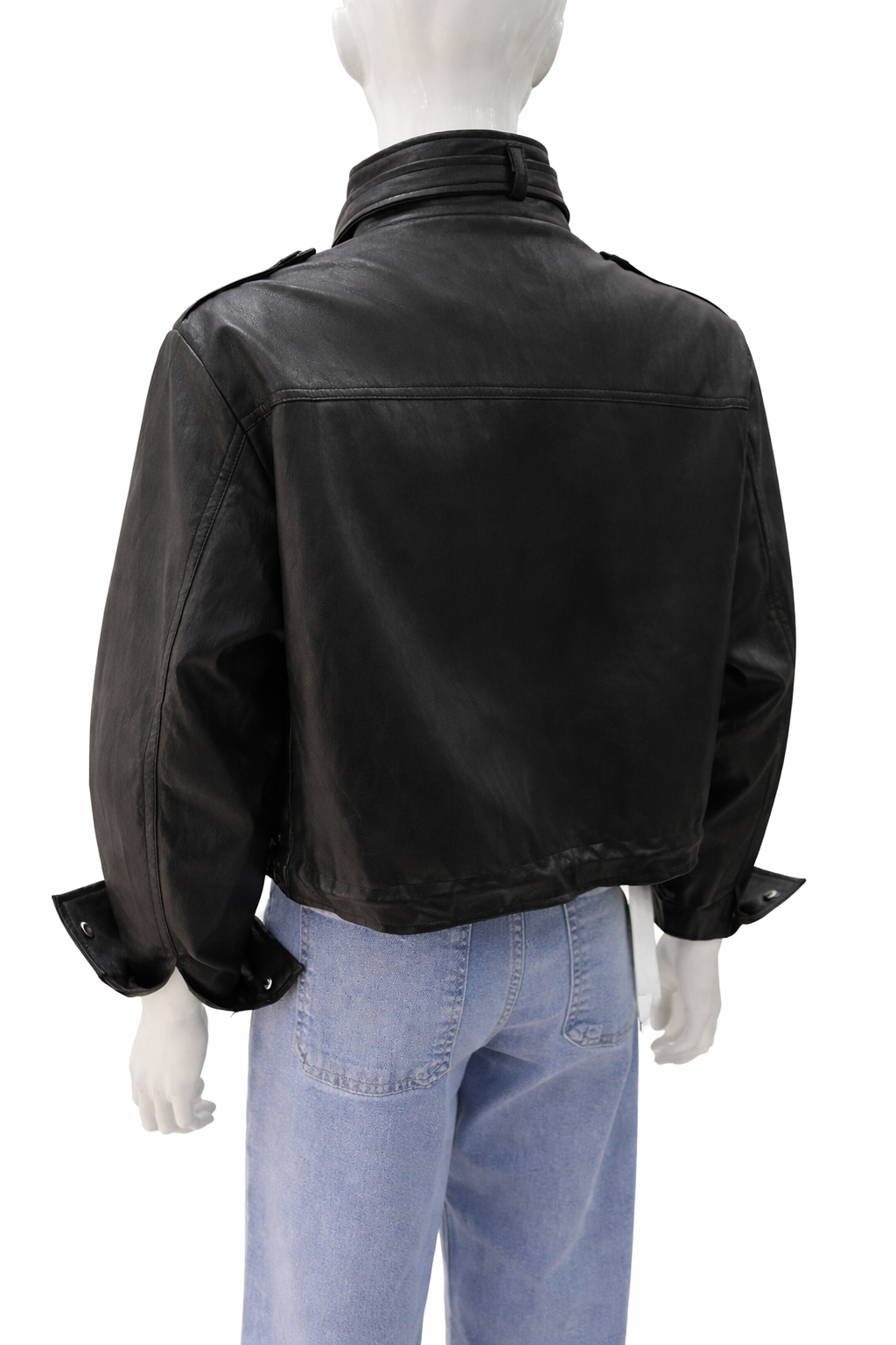 Chaqueta Ecocuero Negro