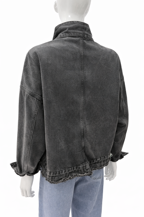 Chaqueta bolsillos brillo