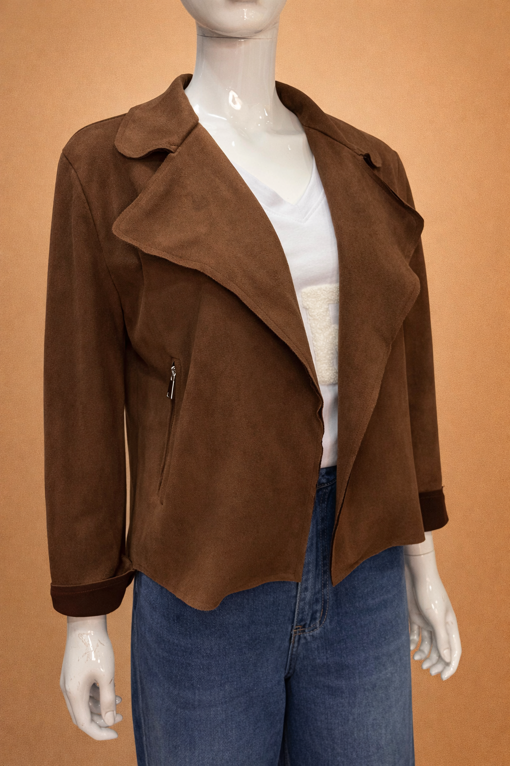 Chaqueta solapa abierta