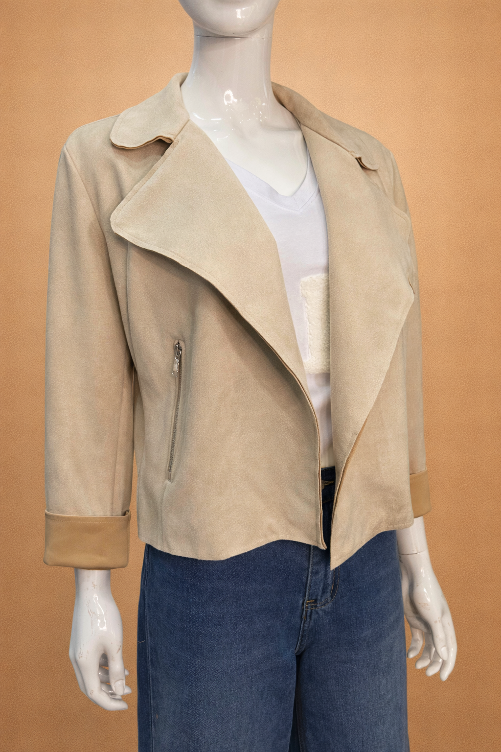 Chaqueta solapa abierta